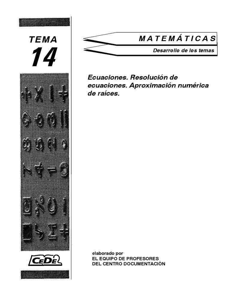 Matematicas Tema 14 | PDF