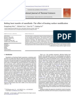 Boiling Heat Transfer of Nanofluids the Effect of Heating Surface Modification