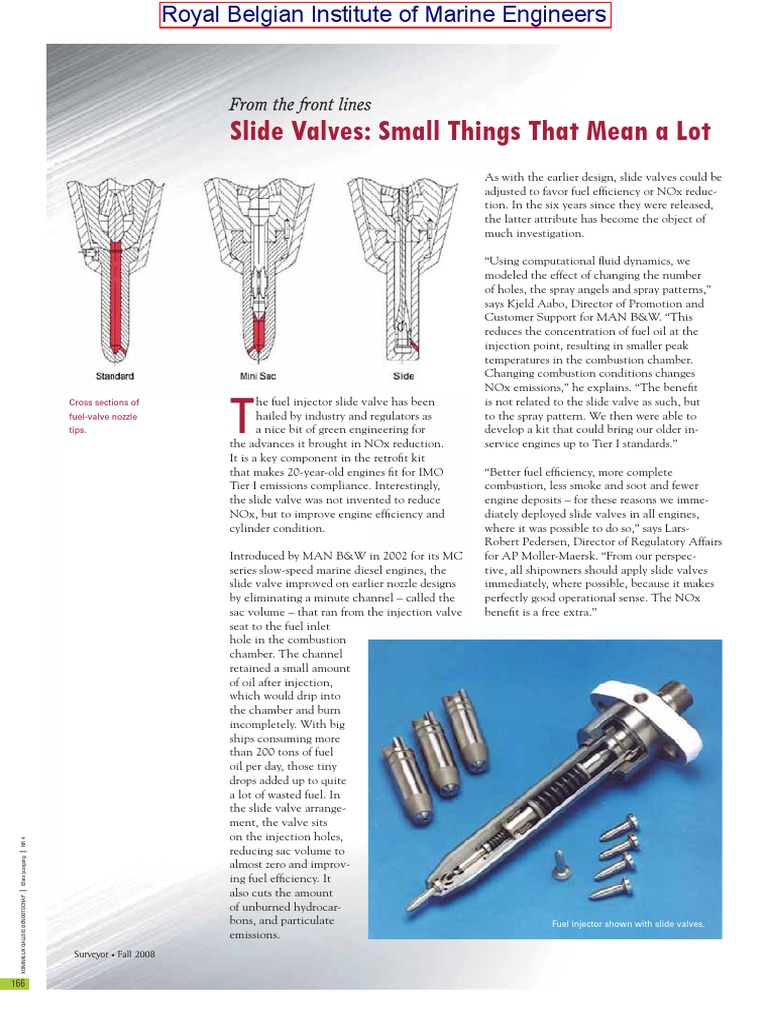 MAN B&W Slide Fuel Valve PDF N Ox Diesel Engine
