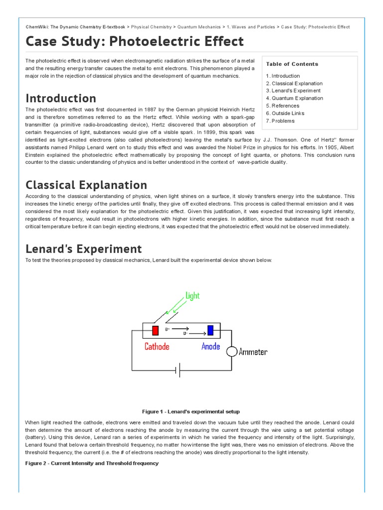 1 Photoelectric Effect | Photoelectric Effect | Photon
