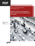 Boletín Actualidad Corporativa N° 22- Reforma de La Ley de Impuesto sobre Cigarrillos y Manufacturas de Tabaco