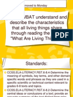 Characteristics of Living Things