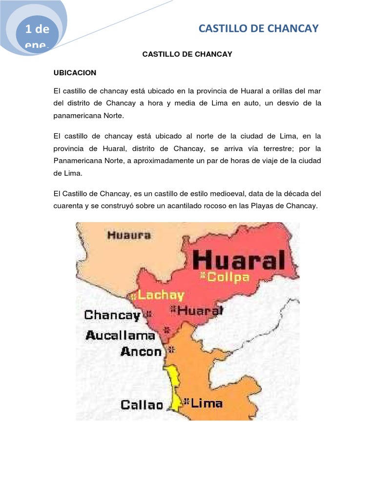Ubicación del Castillo de Chancay | PDF | Esqueleto | Sistema digestivo ...