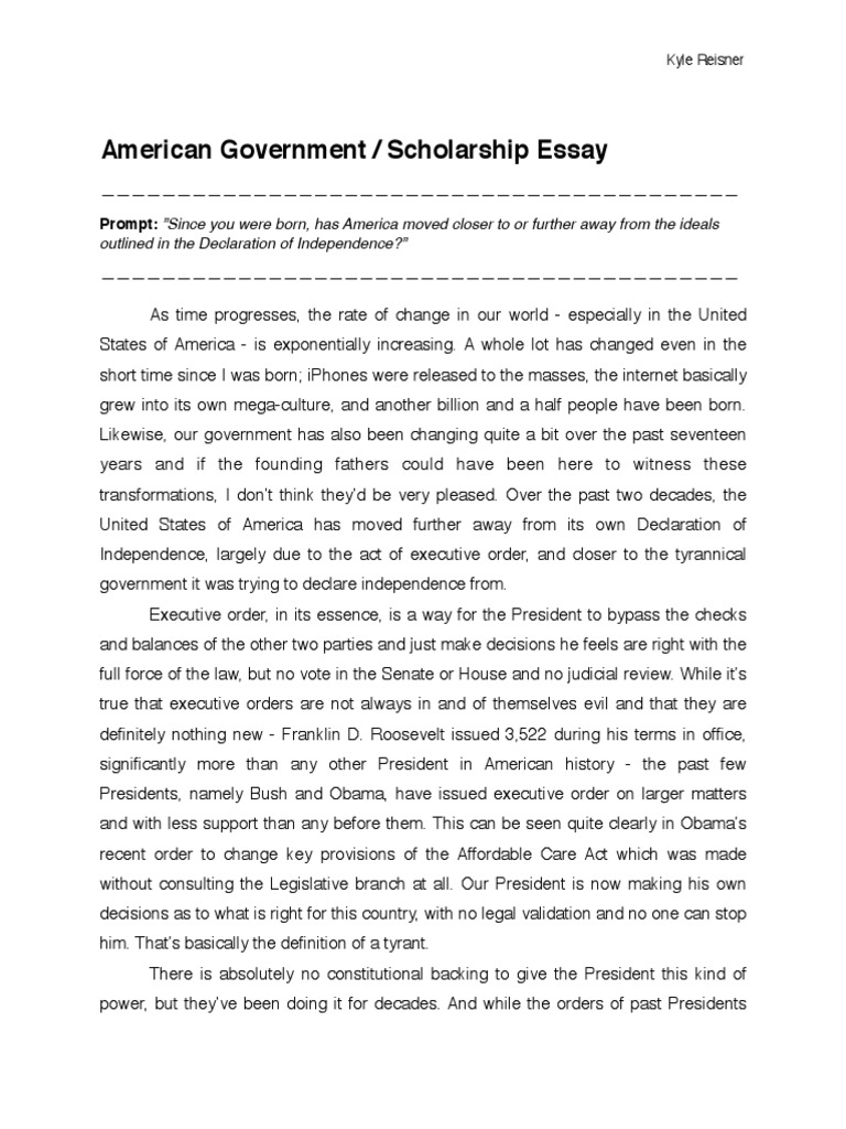 Government 2301 utd essay 08 picture