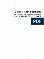 Ives, Charles - A Set of Pieces For Theatre or Chamber Orchestra