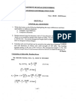 53058480 Design of Offshore Structures Ques Paper