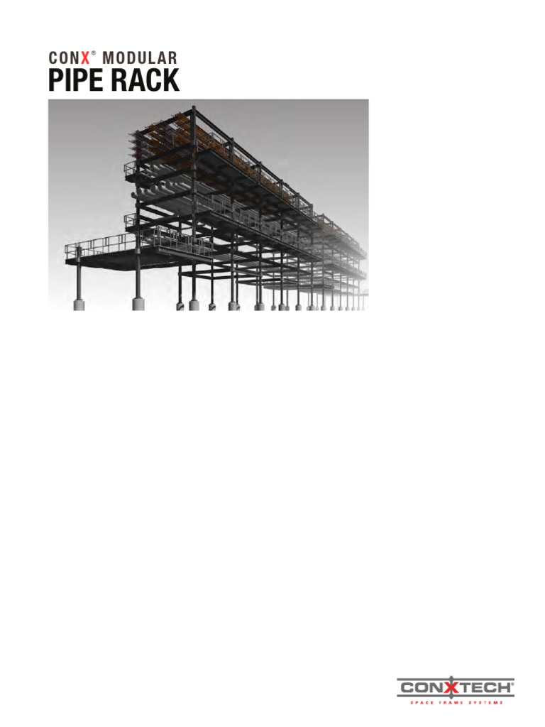 ConX Modular Pipe Rack Brochure | PDF | Beam (Structure) | Structural Steel