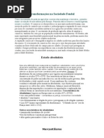 Transformações na Sociedade Feudal
