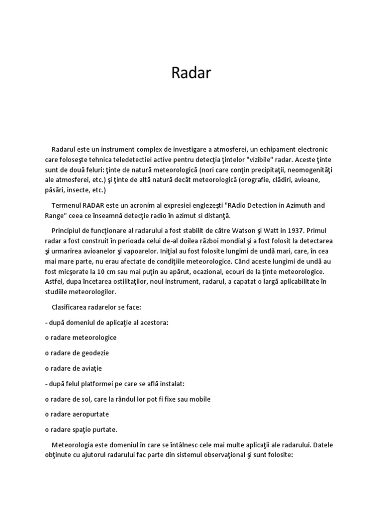Radar | PDF