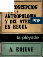 Kojeve Alexandre - La Concepcion de La Antropologia Y El Ateismo en Hegel(Scan)