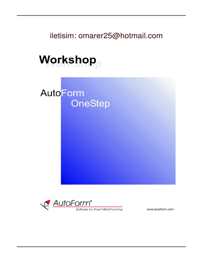 AutoForm OneStep | PDF | Simulation | Cartesian Coordinate System