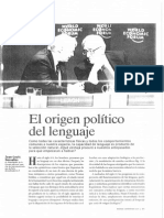 DESSALLES, Jean-Louis - El Origen Político Del Lenguaje (MC, 224)