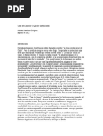 Casa de Campo y El Quiebre Institucional