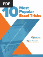 10 Most Popular Excel Tricks