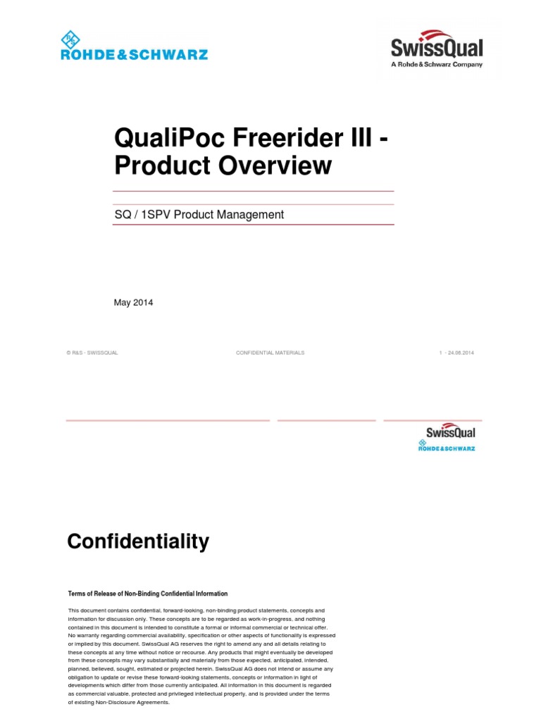 QualiPoc Freerider III - Product Overview For Customers - June 2014 ...