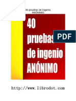 varios - ocio - 40 pruebas de ingenio