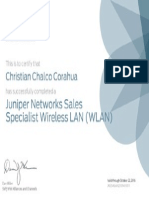 Junipernetworkssalesspecialistwirelesslan (Wlan) 20141022