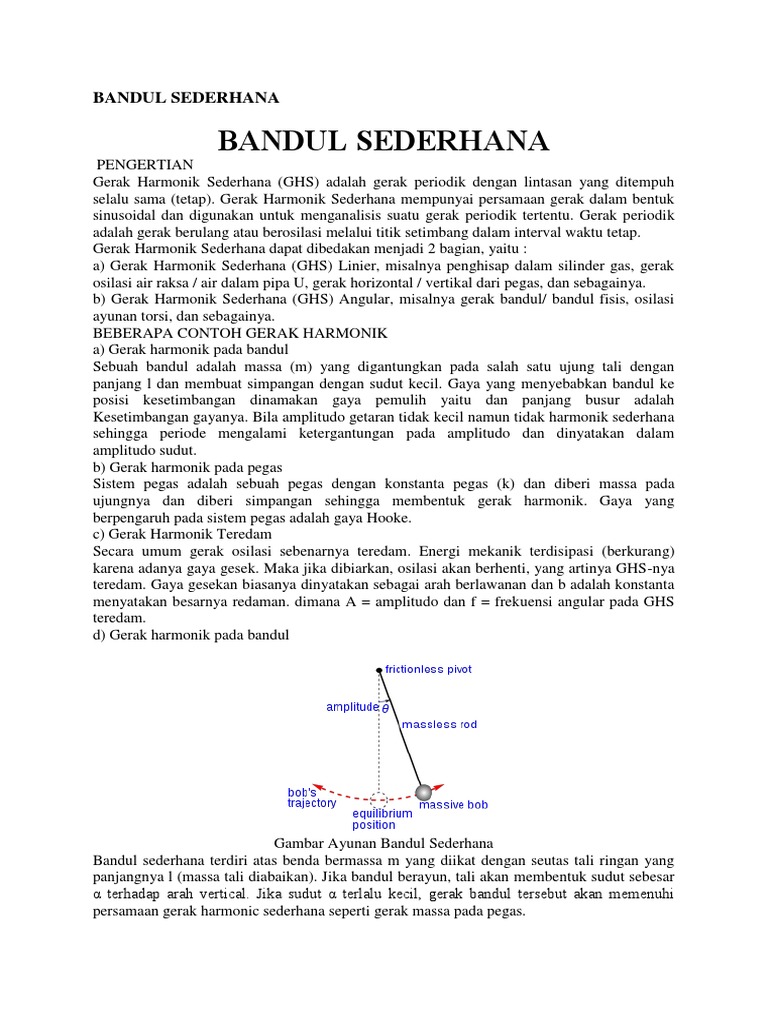BANDUL SEDERHANA