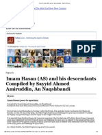 Imam Hasan (As) and His Descendants - Spirit of Islam