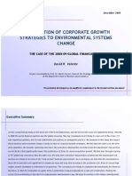 The impact of the financial crisis in corporate growth strategies