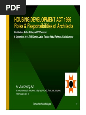 Hda Roles Responsibility Arch Pam Csa 20140906 Pdf Sanitary Sewer Wall