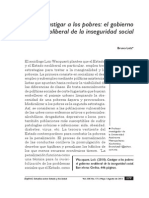 Castigar A Los Pobres, El Gobierno....