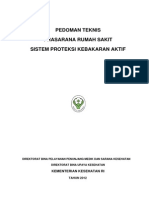 Pedoman Sistem Proteksi Kebakaran Aktif Pada Bangunan RS PDF