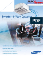 MS Samsung Inverter 4way Cassette PDF