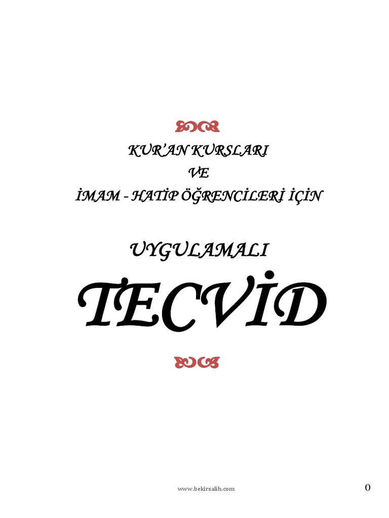 Tecvid Notları - Renkli | PDF