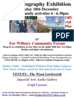 PPF Photography Exhibition: Offi Cial Pho Togr Aph Er For Wilbury Community Forum