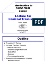 Introduction To Cmos Vlsi Design: Nonideal Transistors