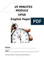 5ive Minutes Upsr English Paper 2: Name: Year