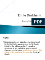 Durkheim Core Philosophy - Frank W. Elwell