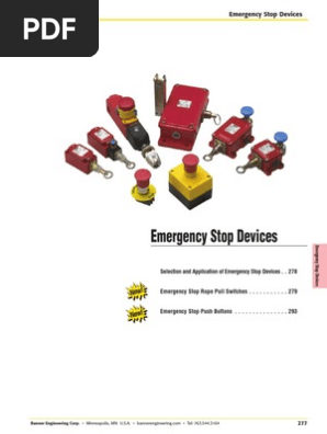 10 Emergency Stop Devices Switch Cable