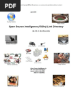 Open Source Intelligence (OSInt) Link Directory