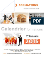 Calendrier Des Formations 2015 1er Semestre