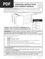 MR Heater Mhu80 Manual