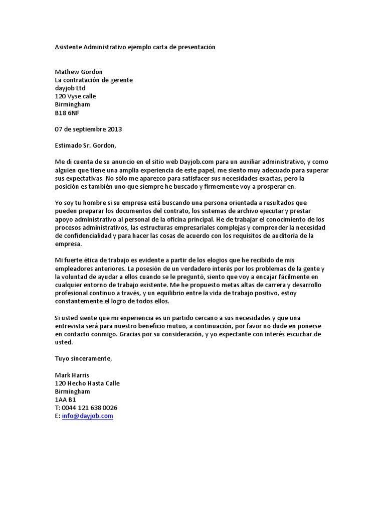 13+ Carta De Apresentação Administrativo PNG Carta