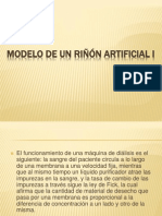 Modelo de Un Riñón Artificial I y II