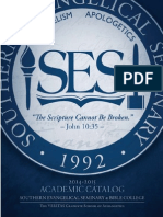 2014-2015 Southern Evangelical Seminary School Catalog