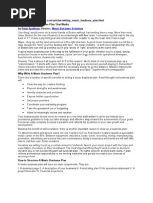 Http://Www.mbsolutions.com/Articles/Writing_music_business_plan.html Writing a Music Business Plan That