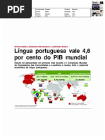 Língua portuguesa vale 4,6% do PIB mundial