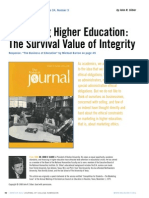 EJ992727.pdf Marketing Higher Education The Survival Value of Integrity PDF