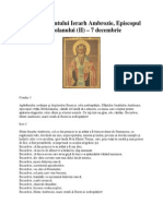 Acatistul Sf. Ierarh Ambrozie, Episcopul Mediolanului (Al Doilea Acatist) - 7 Decembrie