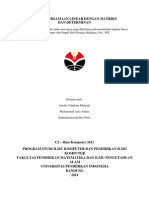 Sistem Persamaan Linear Dengan Matriks Dan Determinan