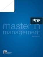 IE Master in Management Folleto