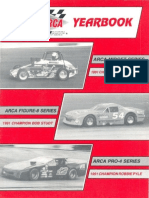 1992 ARCA Racing Yearbook Midgets Figure 8, & Pro 4 Series