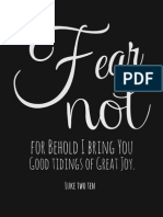 Fear Not Printable