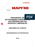 Programa de Actividades Formativas 2014 - Sctr