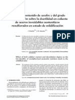 Efecto Del Azufre en Aceros PDF
